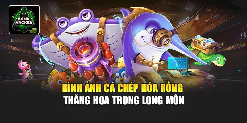 Hình ảnh cá chép hóa rồng thăng hoa trong Long Môn
