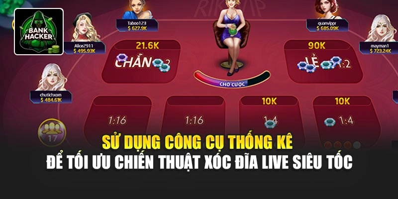 Sử dụng công cụ thống kê để tối ưu chiến thuật Xóc Đĩa Live siêu tốc