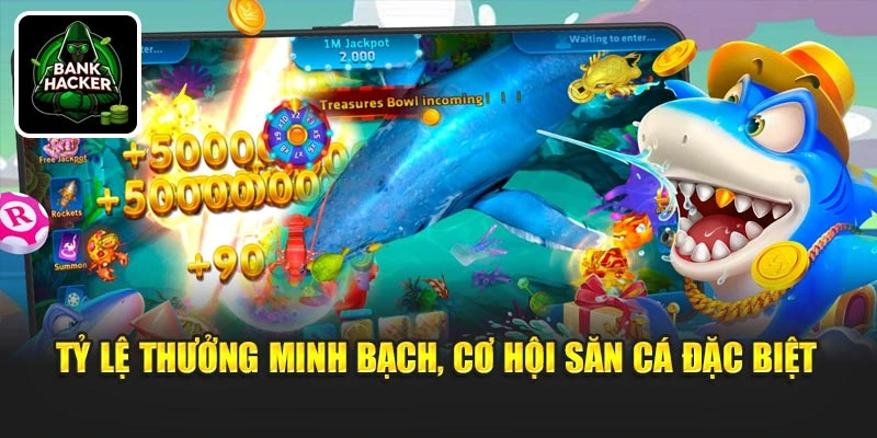 Tỷ lệ thưởng minh bạch, cơ hội săn cá đặc biệt